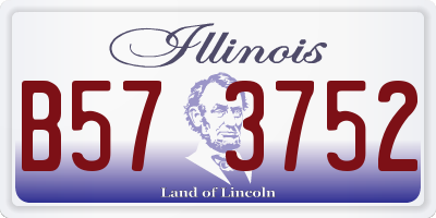 IL license plate B573752