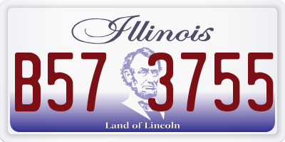 IL license plate B573755