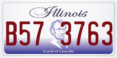 IL license plate B573763