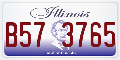 IL license plate B573765