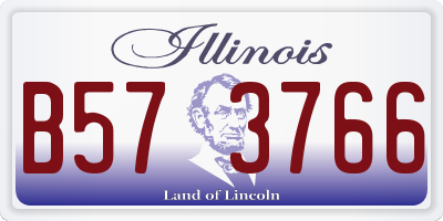 IL license plate B573766