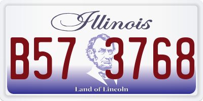 IL license plate B573768
