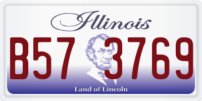 IL license plate B573769