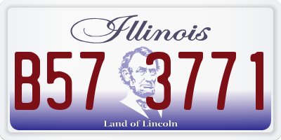 IL license plate B573771