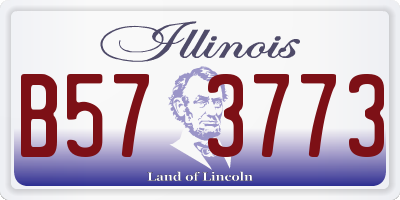 IL license plate B573773