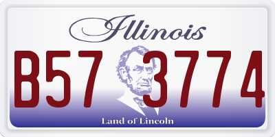 IL license plate B573774