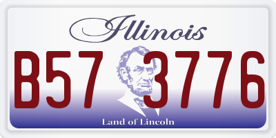 IL license plate B573776