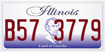 IL license plate B573779