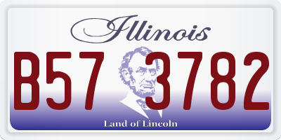 IL license plate B573782