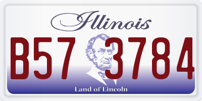 IL license plate B573784