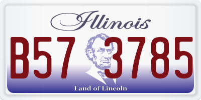 IL license plate B573785