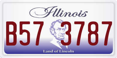 IL license plate B573787