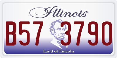 IL license plate B573790