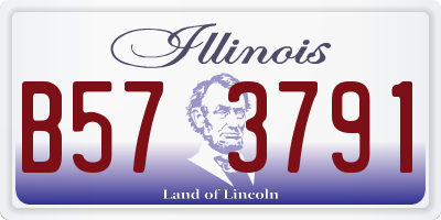 IL license plate B573791