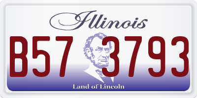 IL license plate B573793