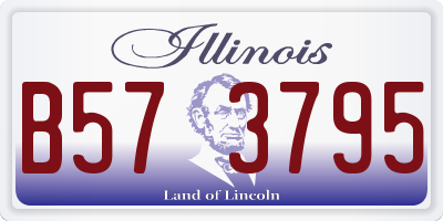 IL license plate B573795