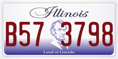 IL license plate B573798
