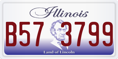 IL license plate B573799