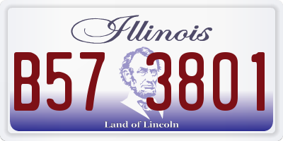 IL license plate B573801