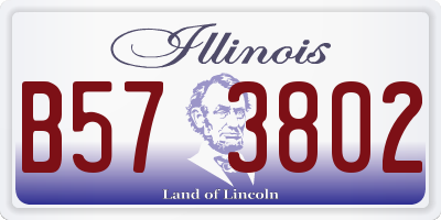 IL license plate B573802