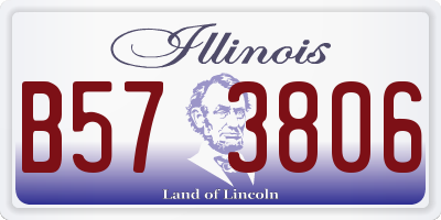 IL license plate B573806