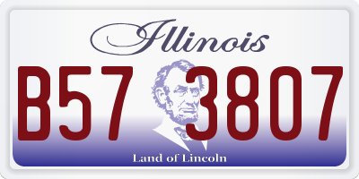 IL license plate B573807