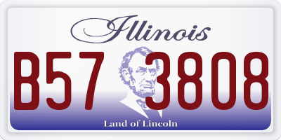 IL license plate B573808