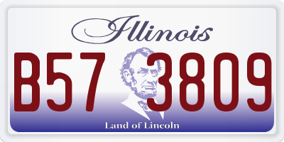 IL license plate B573809