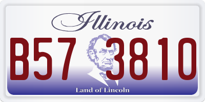 IL license plate B573810