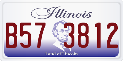 IL license plate B573812