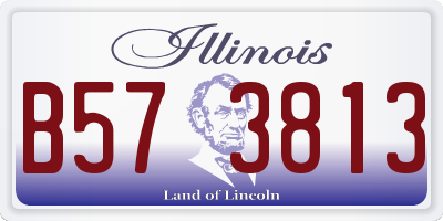 IL license plate B573813