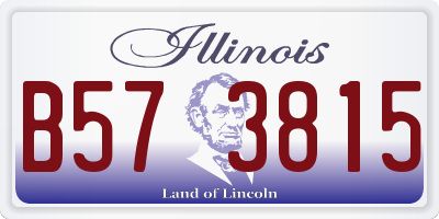 IL license plate B573815
