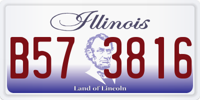 IL license plate B573816
