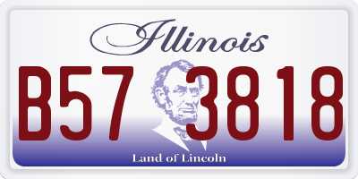 IL license plate B573818