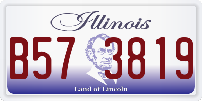 IL license plate B573819