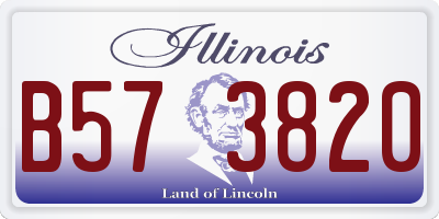 IL license plate B573820