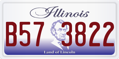 IL license plate B573822