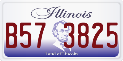IL license plate B573825