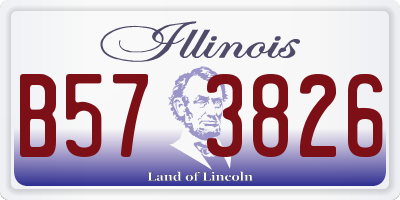 IL license plate B573826