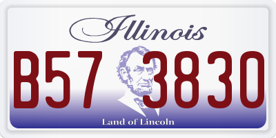 IL license plate B573830