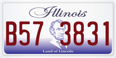 IL license plate B573831