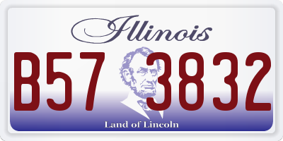 IL license plate B573832
