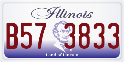 IL license plate B573833
