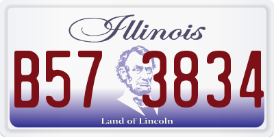 IL license plate B573834