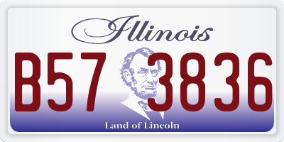 IL license plate B573836