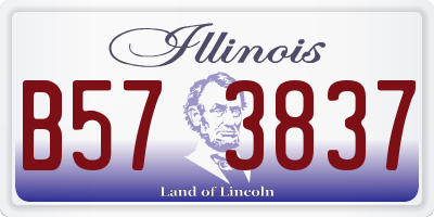 IL license plate B573837