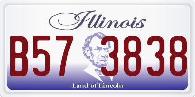 IL license plate B573838
