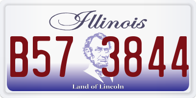 IL license plate B573844