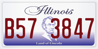 IL license plate B573847