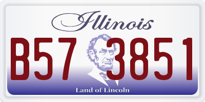 IL license plate B573851